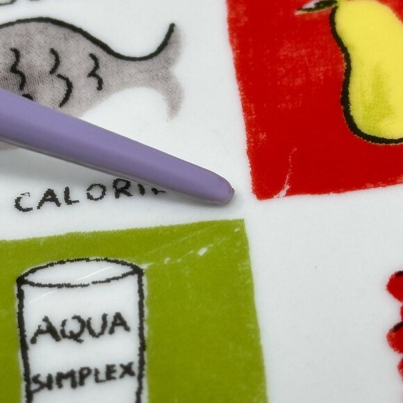 Boston Warehouse Snack Plates 2006 Square Ceramic Food Calorie Illustrations 4 - Picture 6 of 7